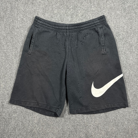 Nike Club Shorts Mens Large Fleece Sportswear Pocket Drawstring Pull On 0604 - Picture 1 of 10